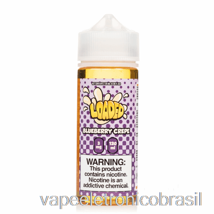 Vape Recarregável Blueberry Crepe - Carregado E-líquido - Vapores Implacáveis ​​- 120ml 0mg